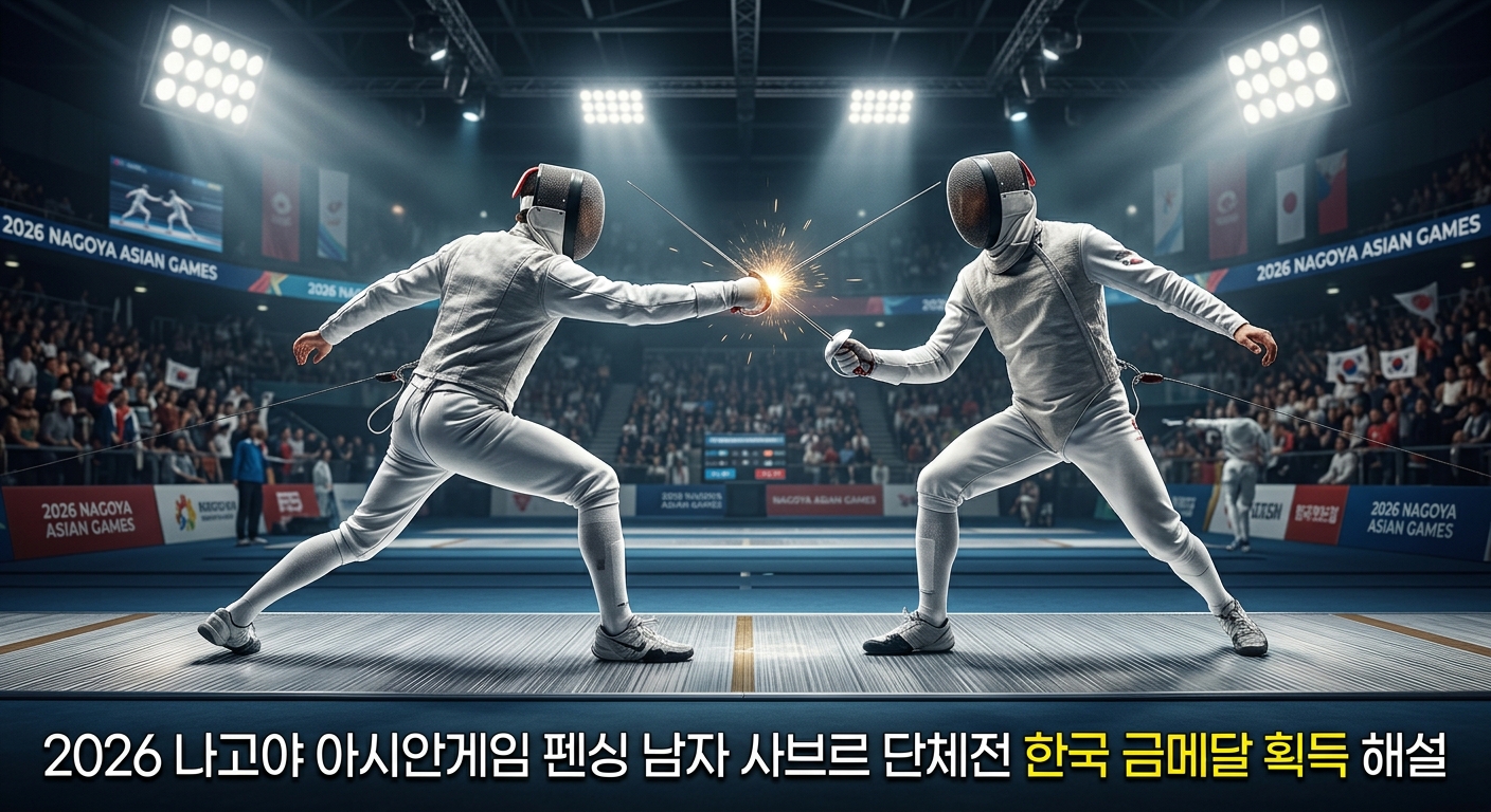 2026 나고야 아시안게임 펜싱 남자 사브르 단체전 한국 금메달 획득 해설