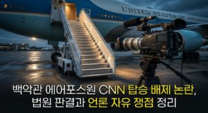 백악관 에어포스원 CNN 탑승 배제 논란, 법원 판결과 언론 자유 쟁점 정리