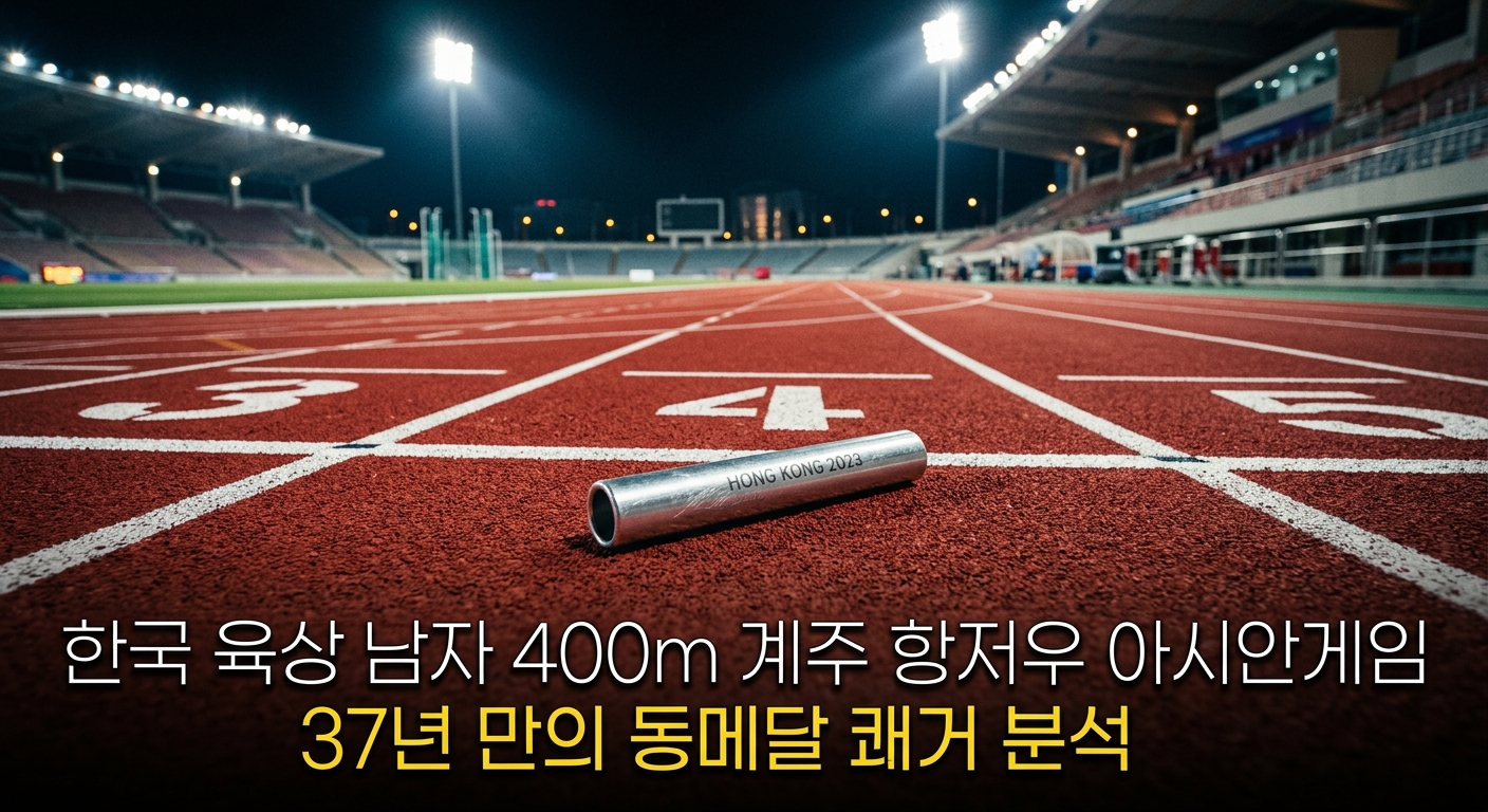 한국 육상 남자 400m 계주 항저우 아시안게임 37년 만의 동메달 쾌거 분석