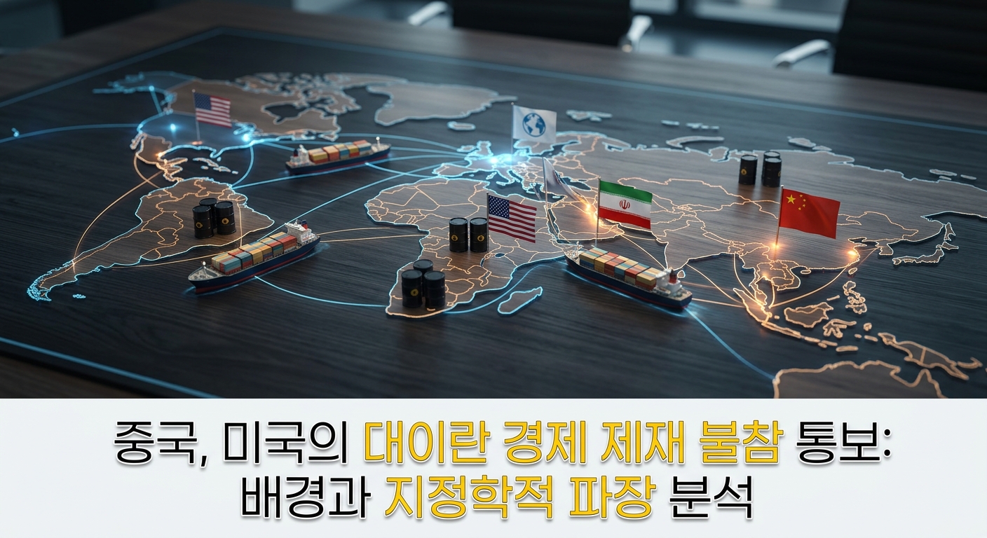 중국, 미국의 대이란 경제 제재 불참 통보: 배경과 지정학적 파장 분석
