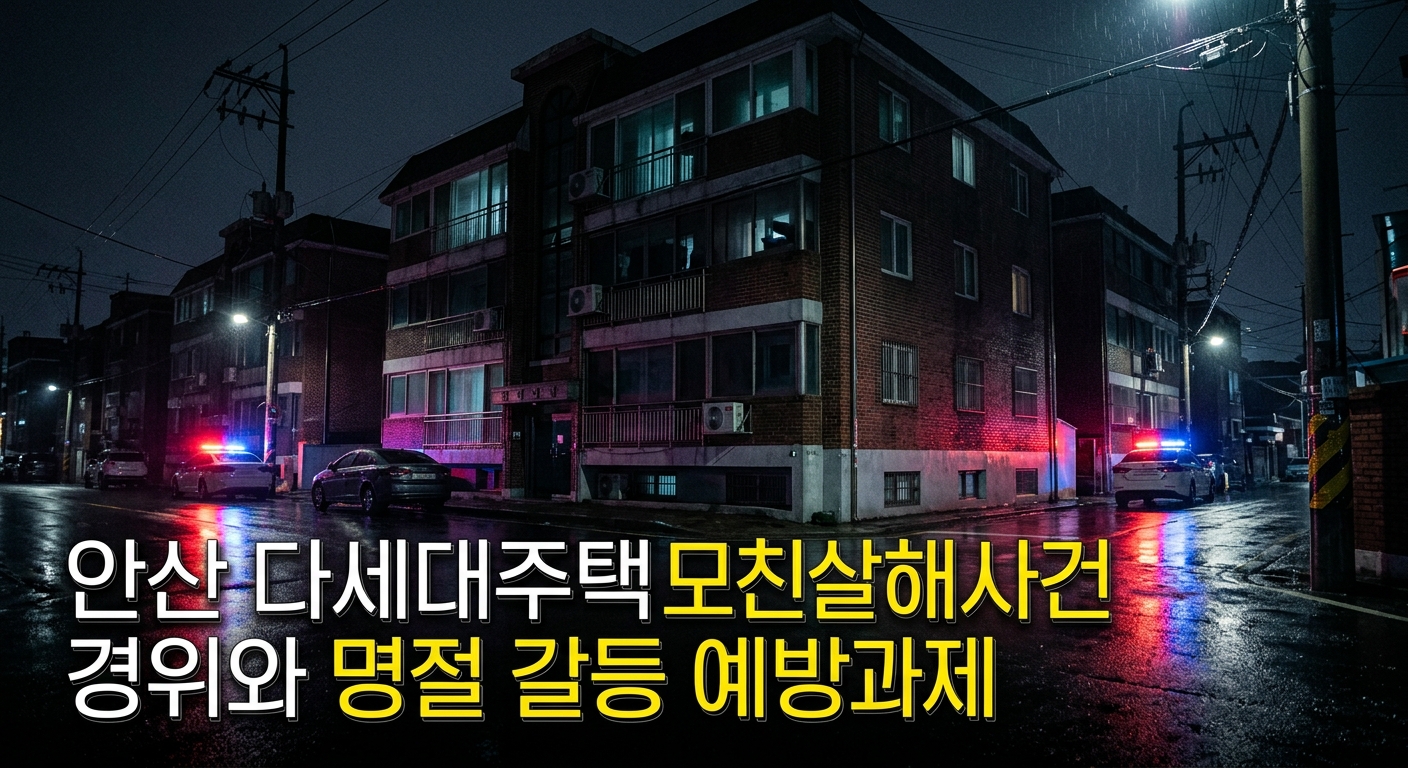 안산 다세대주택 모친 살해 사건 경위와 명절 갈등 예방 과제