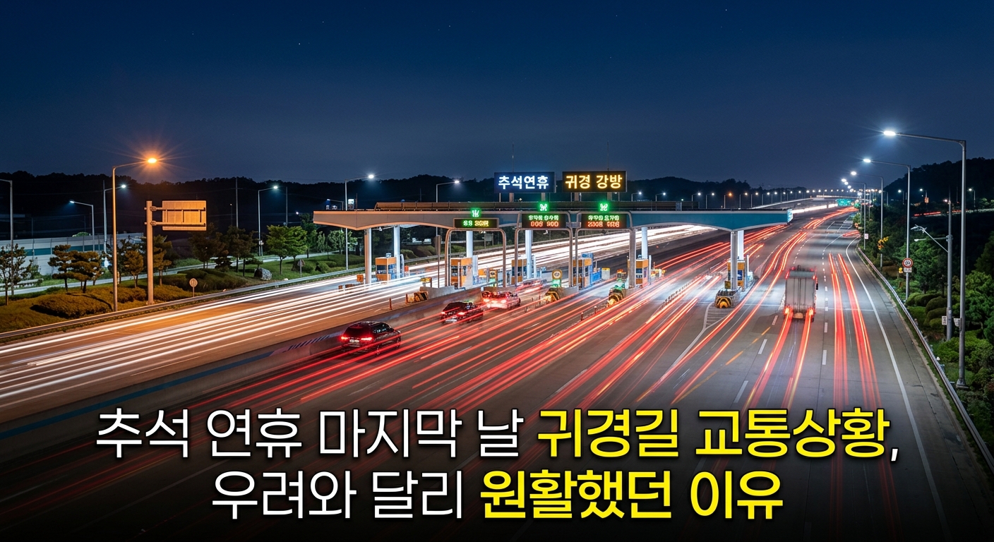 추석 연휴 마지막 날 귀경길 교통상황, 우려와 달리 원활했던 이유