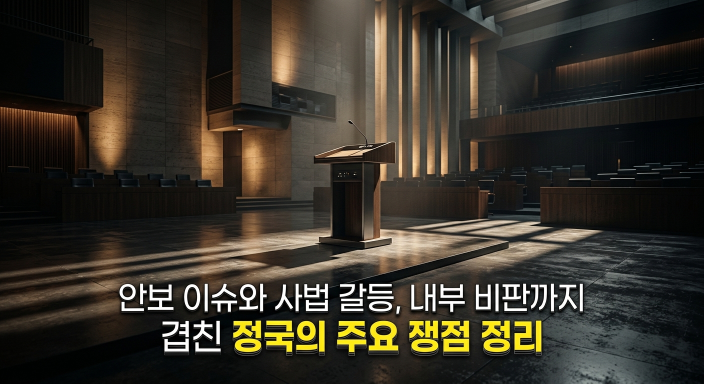 안보 이슈와 사법 갈등, 내부 비판까지 겹친 정국의 주요 쟁점 정리