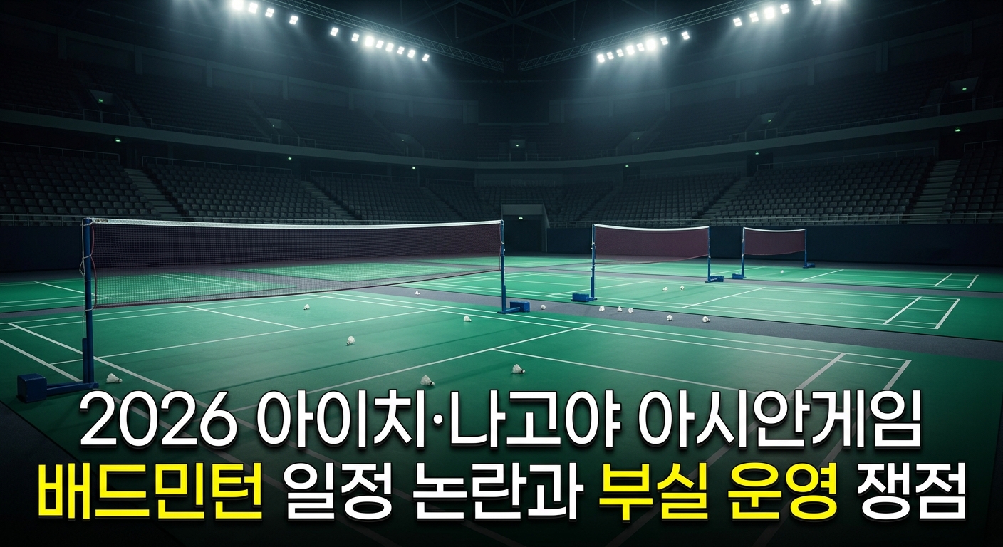2026 아이치·나고야 아시안게임 배드민턴 일정 논란과 부실 운영 쟁점