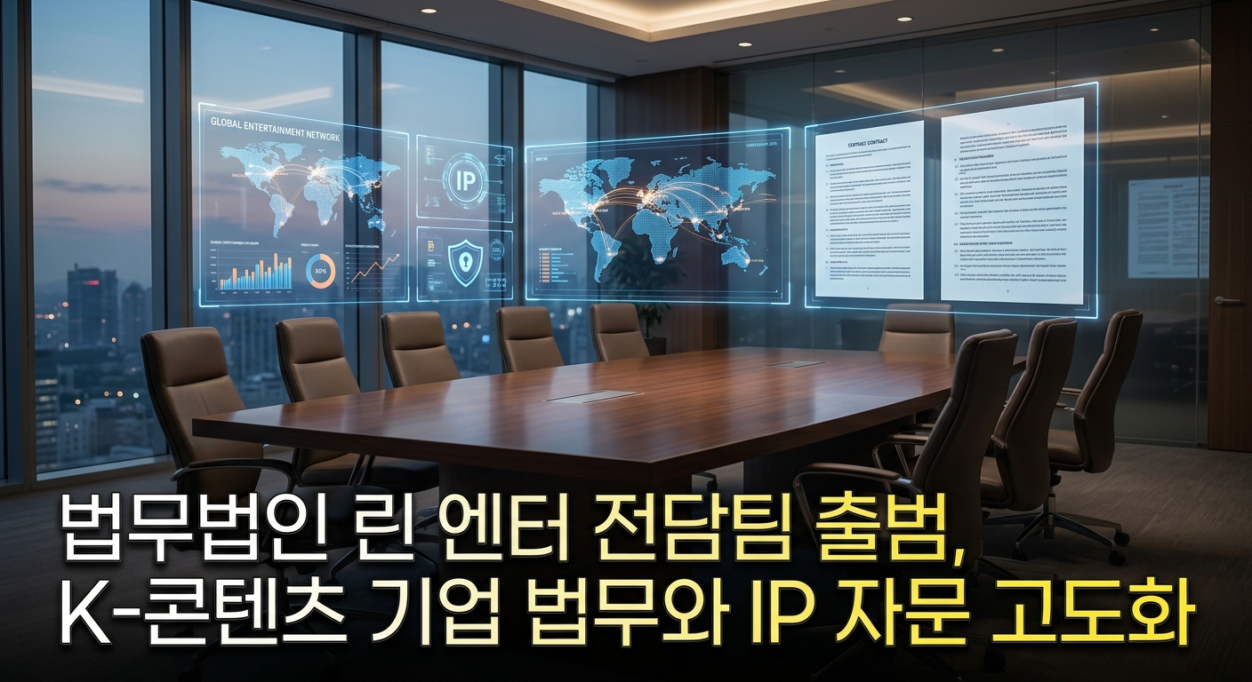 법무법인 린 엔터 전담팀 출범, K-콘텐츠 기업 법무와 IP 자문 고도화