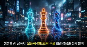 생성형 AI 삼국지: 오픈AI·앤트로픽·구글 패권 경쟁과 전략 분석