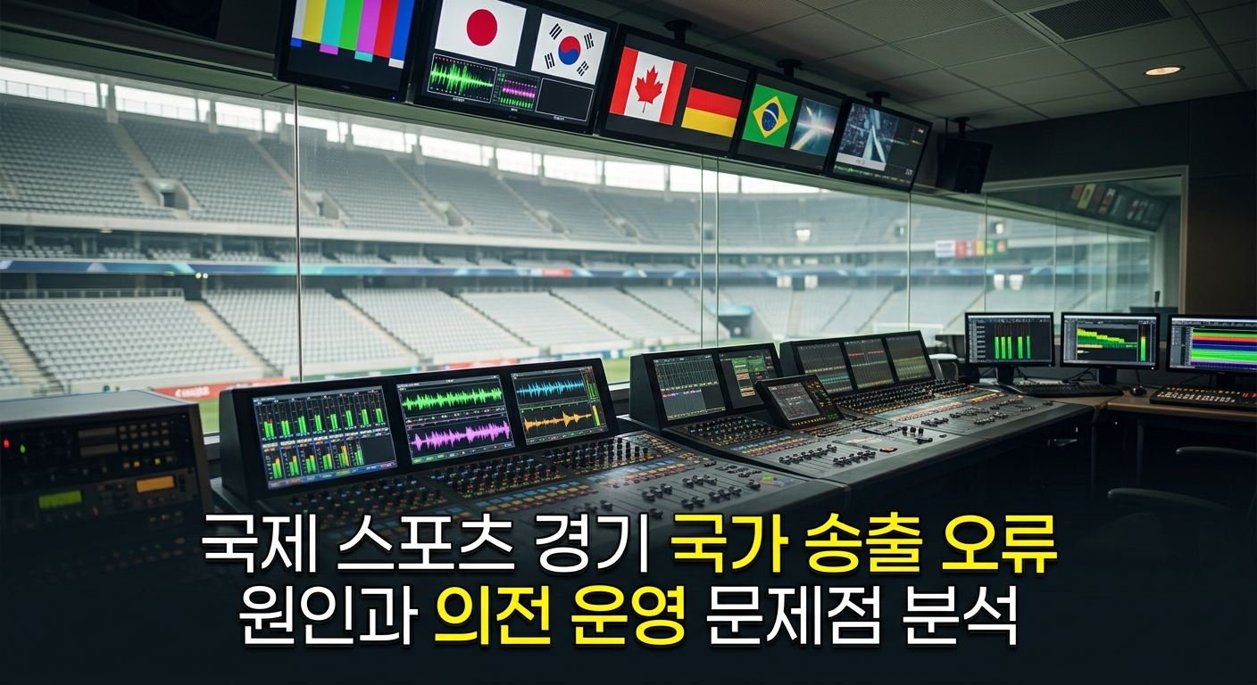 국제 스포츠 경기 국가 송출 오류 원인과 의전 운영 문제점 분석