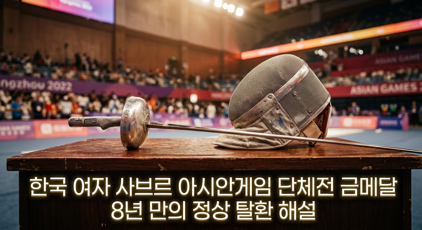 한국 여자 사브르 아시안게임 단체전 금메달 8년 만의 정상 탈환 해설