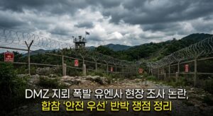 DMZ 지뢰 폭발 유엔사 현장 조사 논란, 합참 '안전 우선' 반박 쟁점 정리