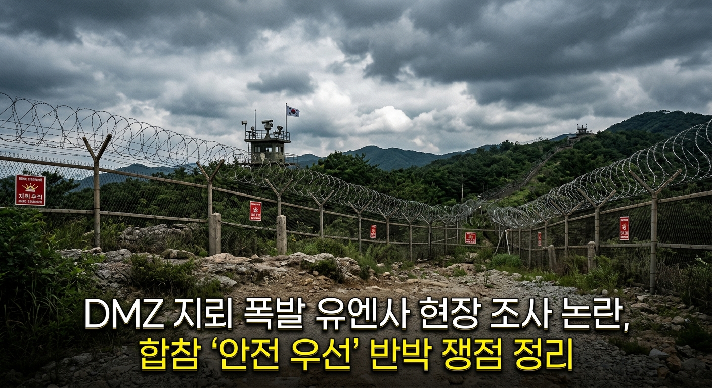 DMZ 지뢰 폭발 유엔사 현장 조사 논란, 합참 '안전 우선' 반박 쟁점 정리