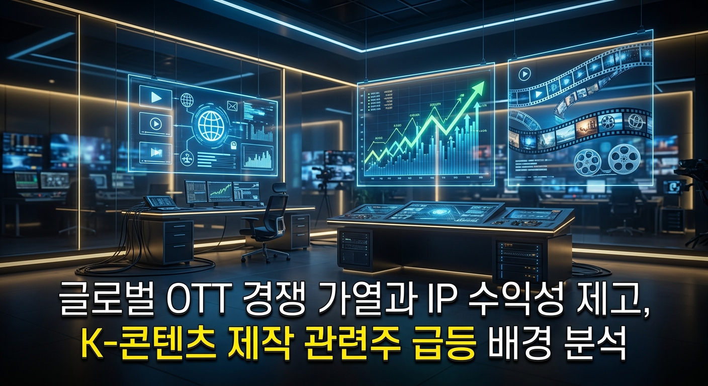 글로벌 OTT 경쟁 가열과 IP 수익성 제고, K-콘텐츠 제작 관련주 급등 배경 분석