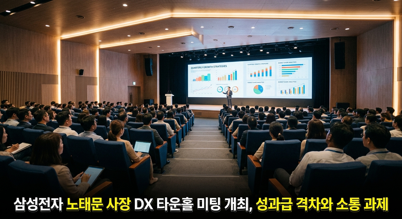 삼성전자 노태문 사장 DX 타운홀 미팅 개최, 성과급 격차와 소통 과제