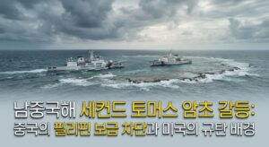 남중국해 세컨드 토머스 암초 갈등: 중국의 필리핀 보급 차단과 미국의 규탄 배경
