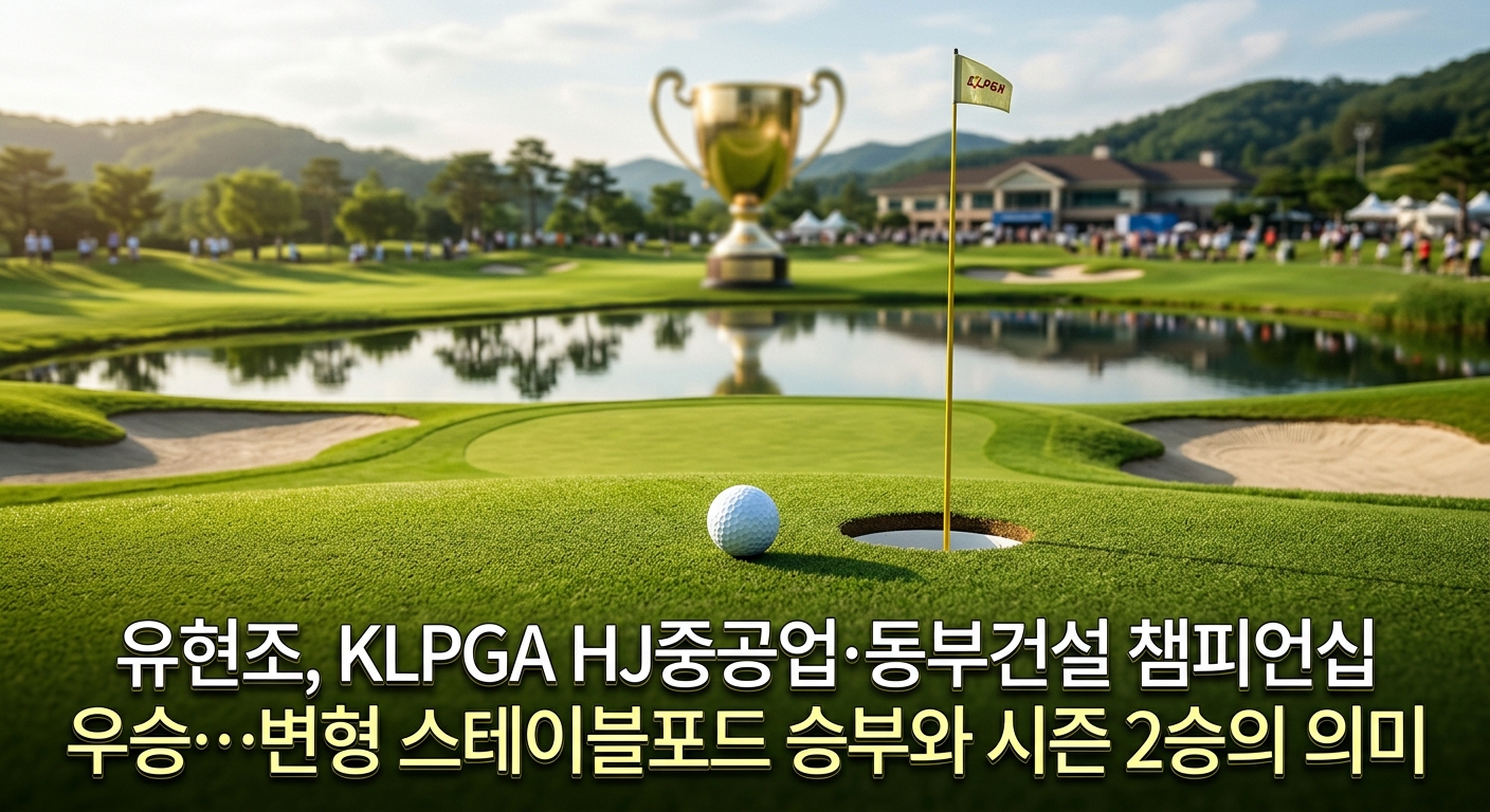 유현조, KLPGA HJ중공업·동부건설 챔피언십 우승…변형 스테이블포드 승부와 시즌 2승의 의미