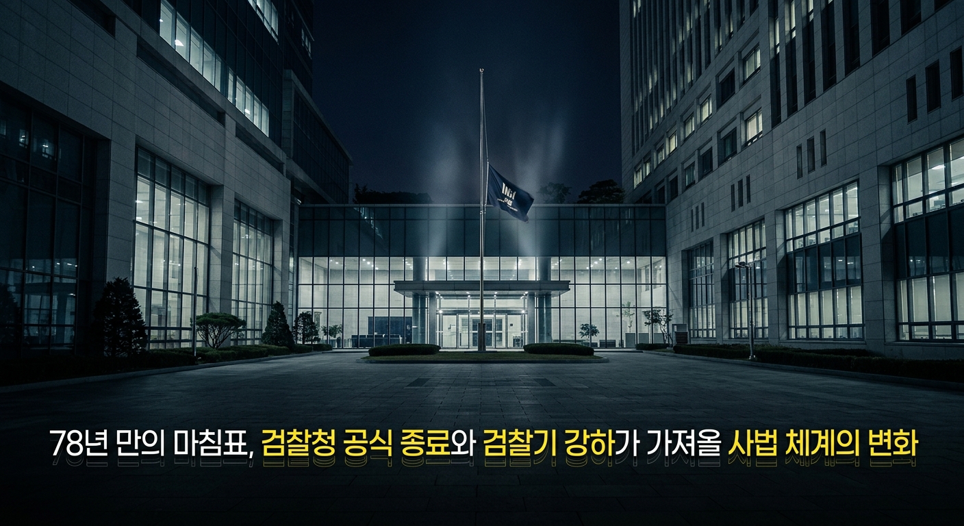 78년 만의 마침표, 검찰청 공식 종료와 검찰기 강하가 가져올 사법 체계의 변화
