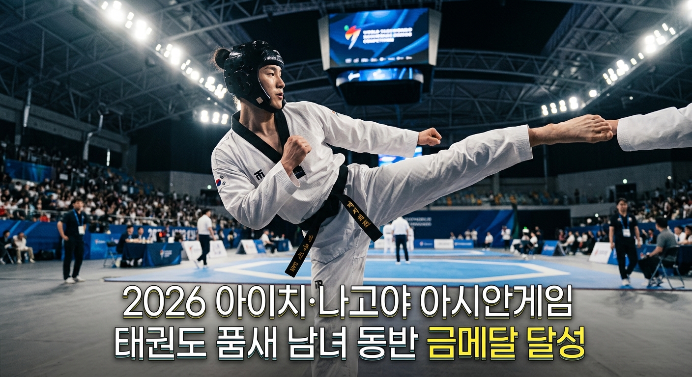 2026 아이치·나고야 아시안게임 태권도 품새 남녀 동반 금메달 달성