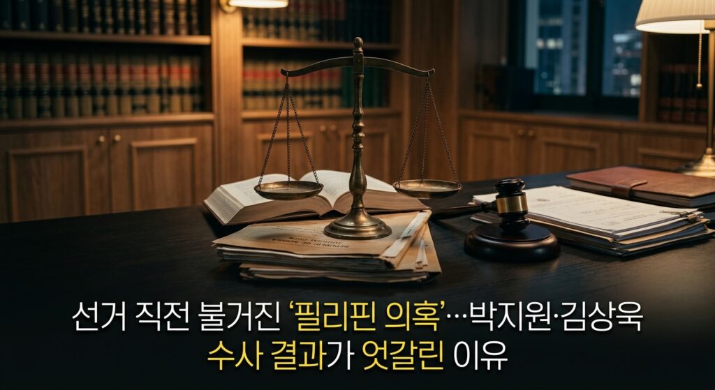 선거 직전 불거진 '필리핀 의혹'…박지원·김상욱 수사 결과가 엇갈린 이유