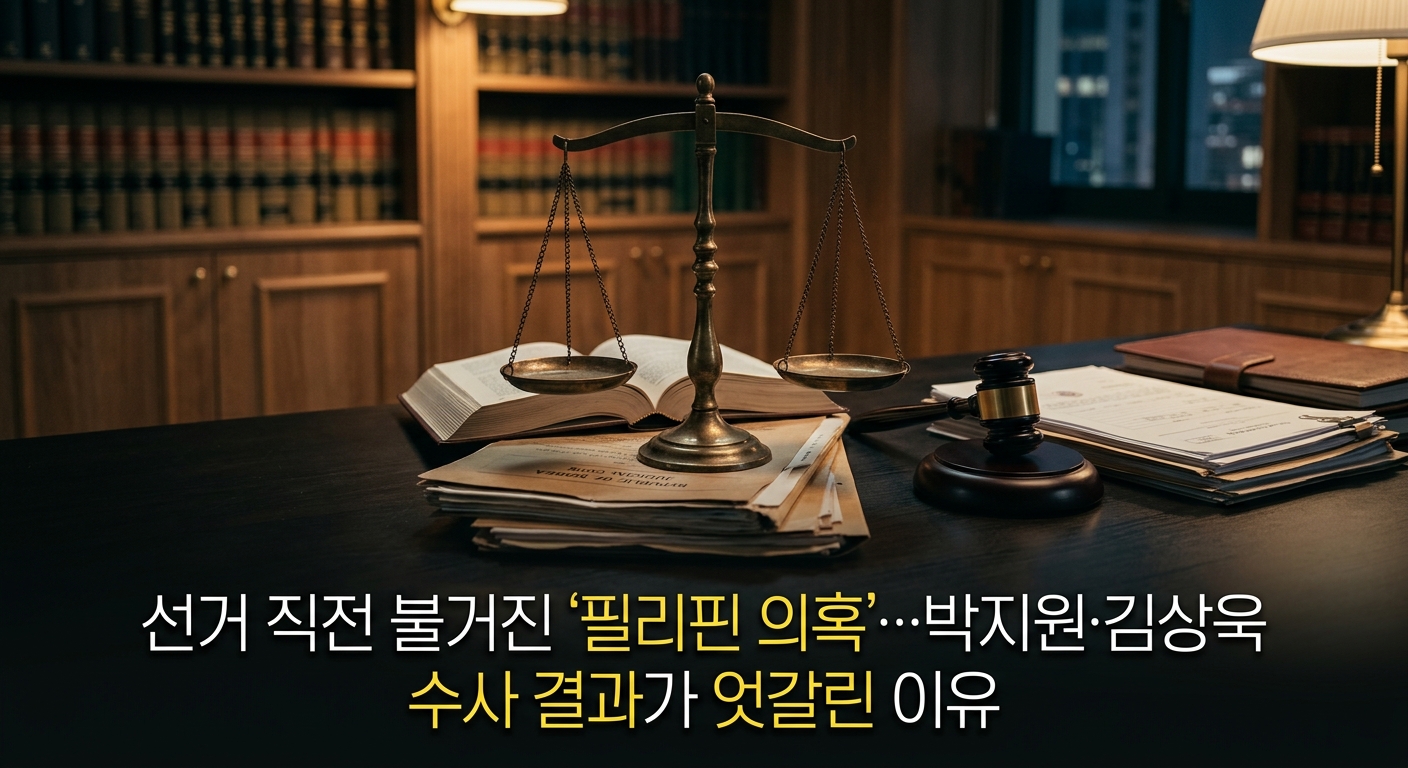 선거 직전 불거진 '필리핀 의혹'…박지원·김상욱 수사 결과가 엇갈린 이유