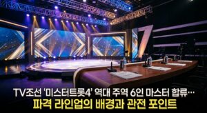 TV조선 '미스터트롯4' 역대 주역 6인 마스터 합류… 파격 라인업의 배경과 관전 포인트