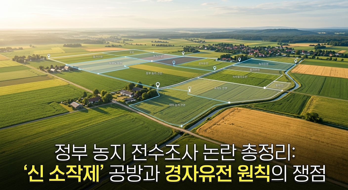 정부 농지 전수조사 논란 총정리: '신 소작제' 공방과 경자유전 원칙의 쟁점