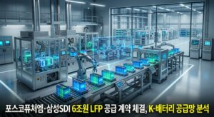 포스코퓨처엠·삼성SDI 6조원 LFP 공급 계약 체결, K-배터리 공급망 분석