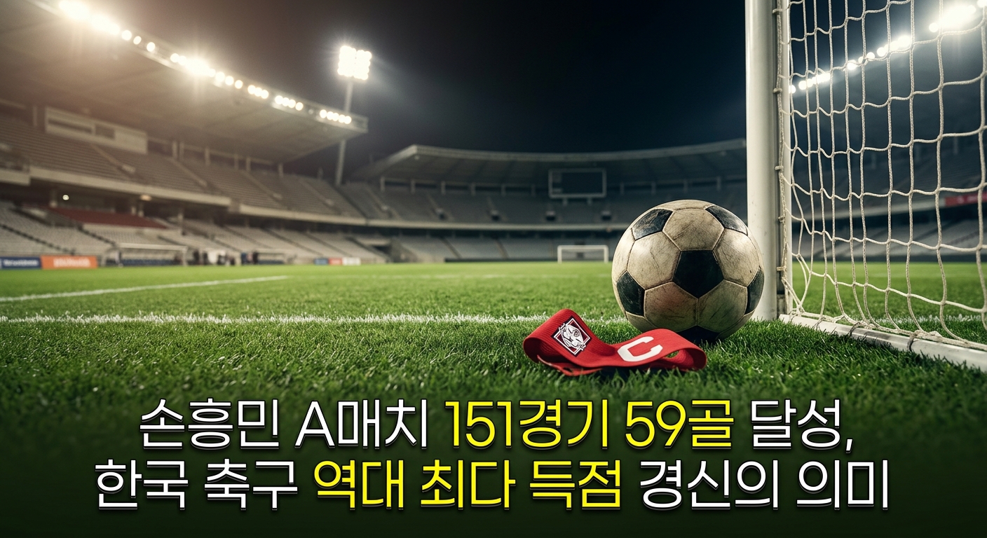 손흥민 A매치 151경기 59골 달성, 한국 축구 역대 최다 득점 경신의 의미