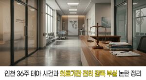 인천 36주 태아 사건과 의료기관 관리 감독 부실 논란 정리