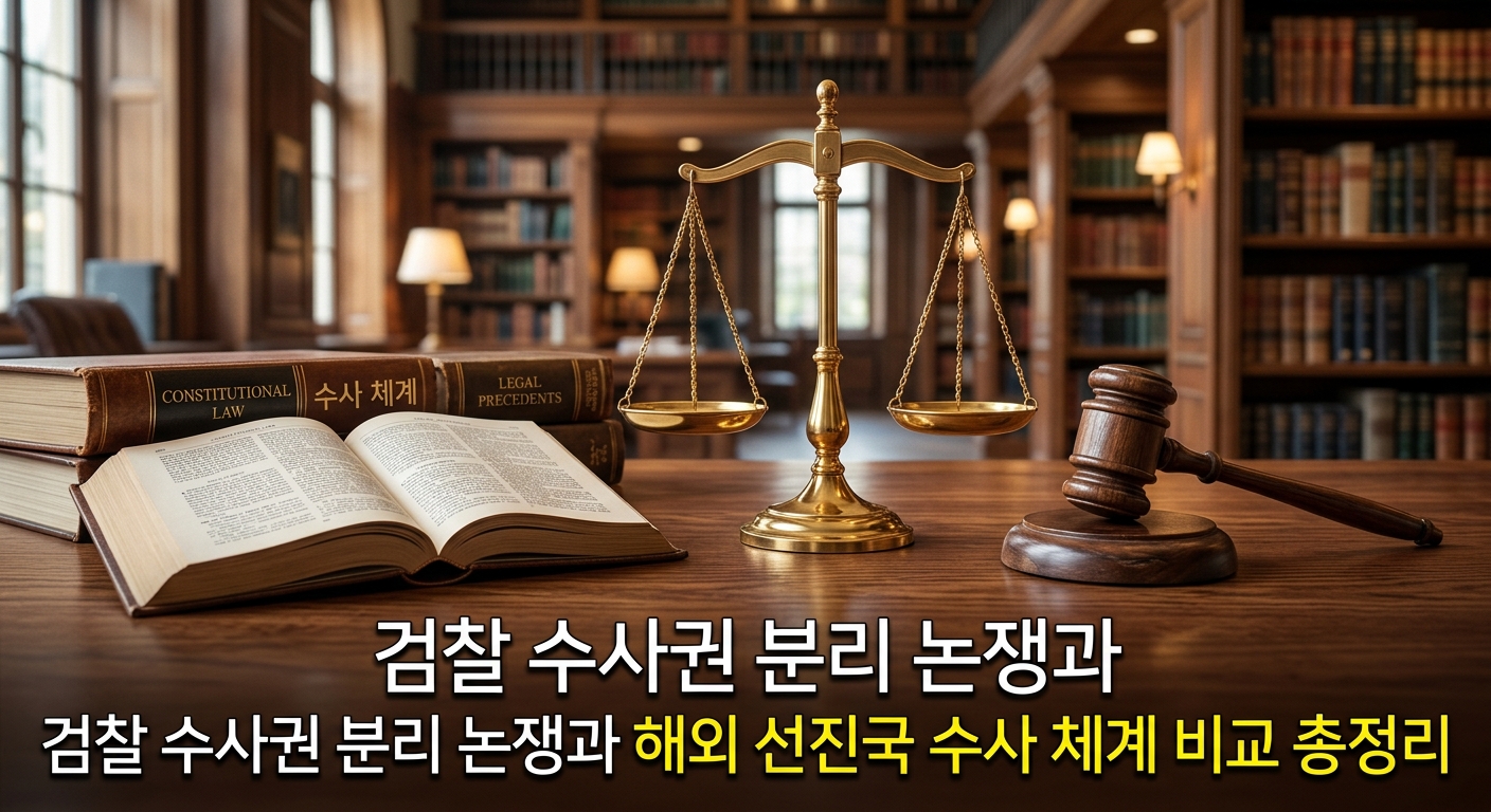 검찰 수사권 분리 논쟁과 해외 선진국 수사 체계 비교 총정리